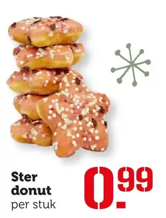 Coop Ster donut aanbieding