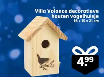 Trekpleister Villa volance decoratieve houten vogelhuisje aanbieding