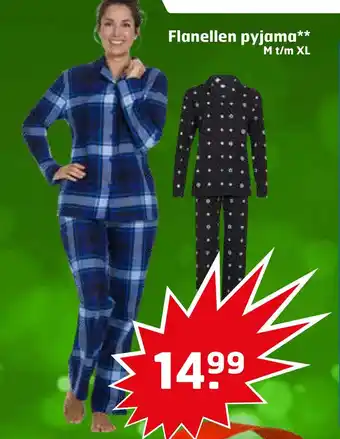 Trekpleister Flanellen pyjama** aanbieding