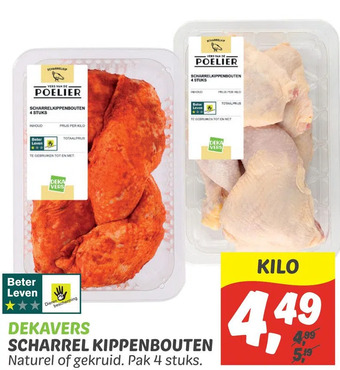 Dekamarkt Dekavers scharrel kippenbouten aanbieding