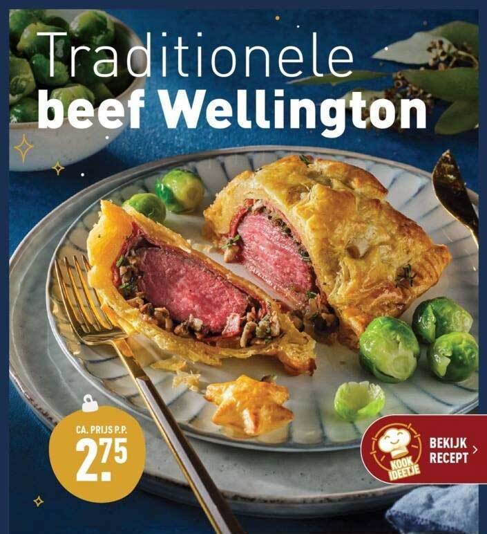 Traditionele beef wellington aanbieding bij ALDI