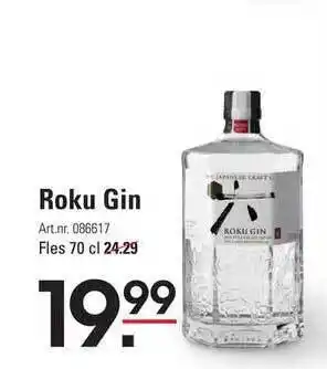 Sligro Roku gin aanbieding