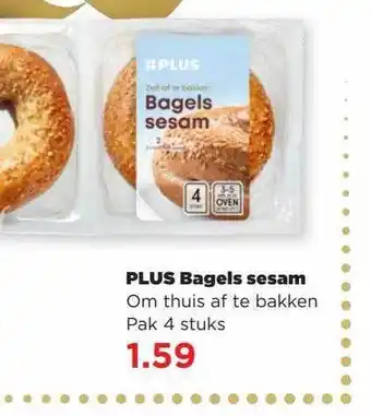 PLUS Plus bagels sesam aanbieding