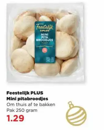 PLUS Feestelijk plus mini pitabroodjes aanbieding