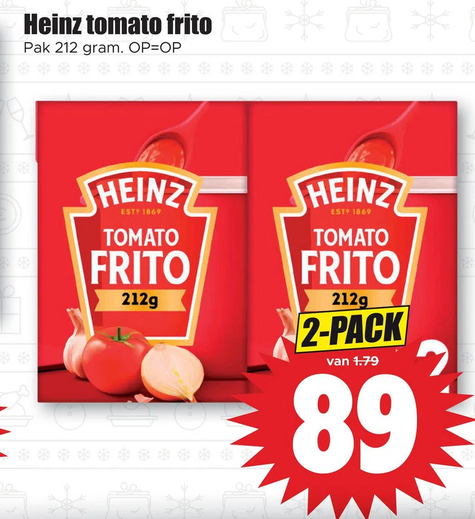 Heinz tomato frito aanbieding bij Dirk