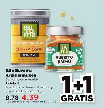 PLUS Alle euroma kruidenmixen aanbieding