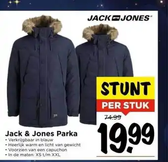 Vomar Voordeelmarkt Jack & jones parka aanbieding