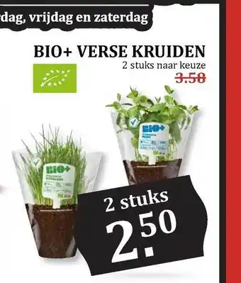 MCD Supermarkt Bio+ verse kruiden aanbieding