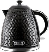 Bol.com Grote waterkoker retro - eldom - zwart glans - ... aanbieding