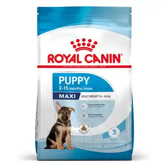 Zooplus 15kg maxi puppy royal canin hondenvoer aanbieding