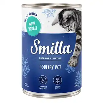 Zooplus 6x400g winter edition gevogeltepannetje met konijn smilla kattenvoer aanbieding