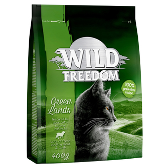 Zooplus 400g adult "green lands" lam wild freedom kattenvoer aanbieding