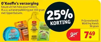 Kruidvat O'Keeffe's verzorging aanbieding