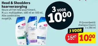 Kruidvat Head & Shoulders haarverzorging 3st aanbieding