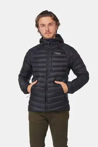 Bever Rab argon hoody donsjas zwart aanbieding