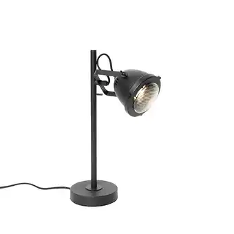 Lampenlicht.nl Industriële tafellamp zwart 45 cm - emado aanbieding