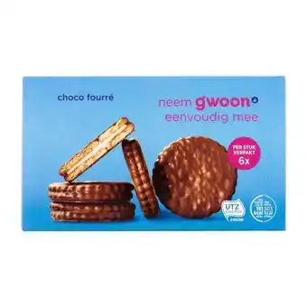 Coop G'woon choco fourre aanbieding