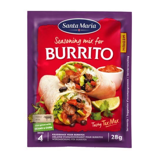 Santa maria burrito seasoning mix aanbieding bij Coop