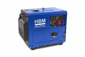 HBM Machines Hbm 7.900w standby silent generator, 498cc dieselmotor, 400v/230v/12v aanbieding