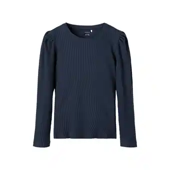 Kixx Online Name it meisjes shirt 13205985/nkflarisa blauw aanbieding