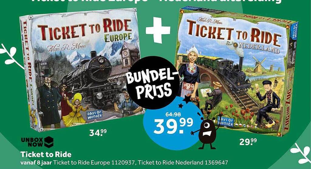 Ticket to ride aanbieding bij Intertoys