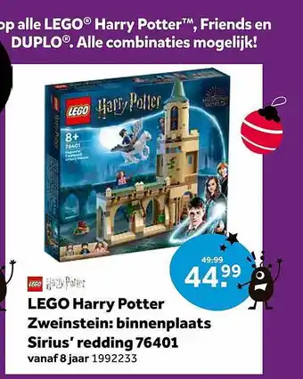 Intertoys Lego harry potter zweinstein: binnenplaats sirius' redding aanbieding