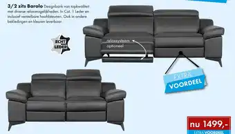 Woonsquare 3/2 zits barola aanbieding