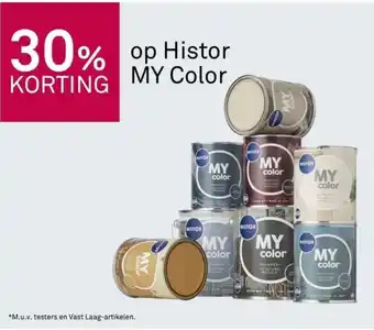 Karwei 30% korting op histor my color aanbieding