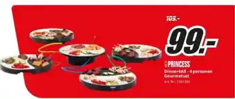 MediaMarkt Princess Dinner4All - 4 personen Gourmetset aanbieding