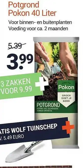 Inter Chalet Potgrond pokon 40 Liter aanbieding