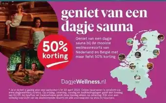 Etos Geniet van een dagje sauna aanbieding