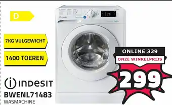 BoXXer Indesit BWENL71483 wasmachine 7kg aanbieding