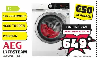 BoXXer AEG L7FBSTEAM wasmachine 9kg aanbieding