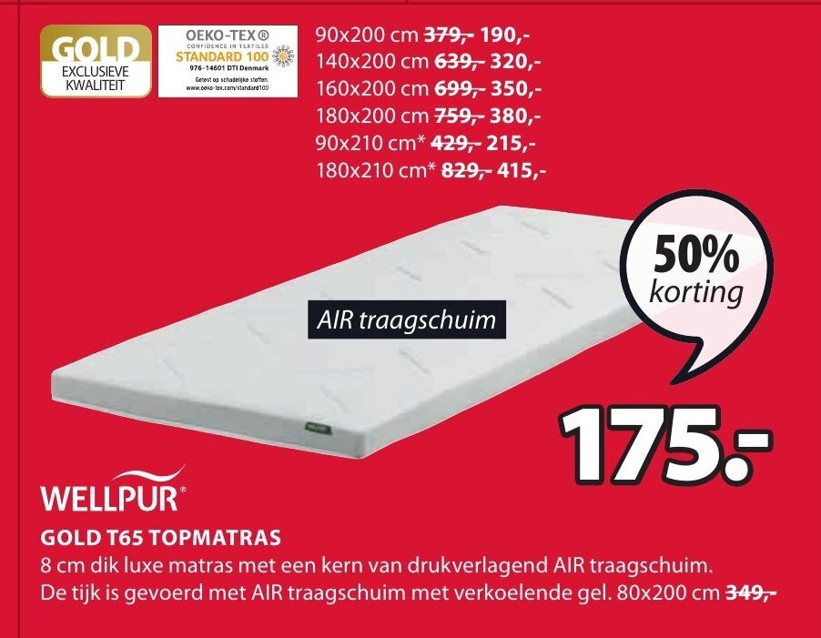 Novilla Topmatras 80 x 190 cm, geltraagschuim matrastopper, dikte 5 cm, met antislip design en veiligheidscertificering, geurloos, wasbare hoes