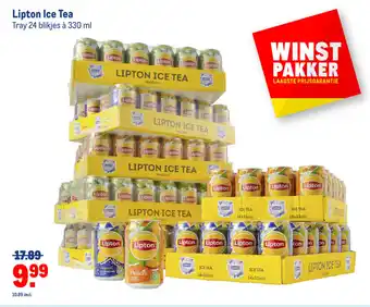 Makro Lipton ice tea tray 24 blikjes 330ml aanbieding