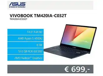 Informatique Asus Vivobook TM420IA-C032T aanbieding