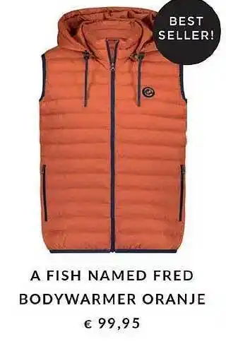 BoMonT A fish named fred bodywarmer oranje aanbieding