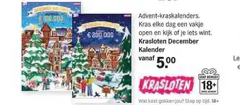 Albert Heijn Krasloten december kalender aanbieding