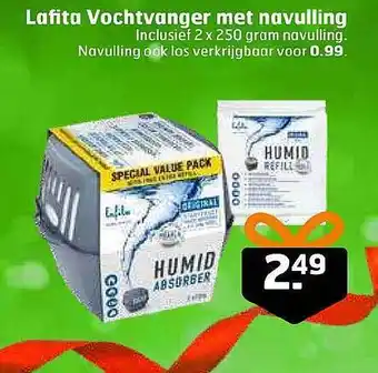 Trekpleister Lafita vochtvanger met navulling aanbieding