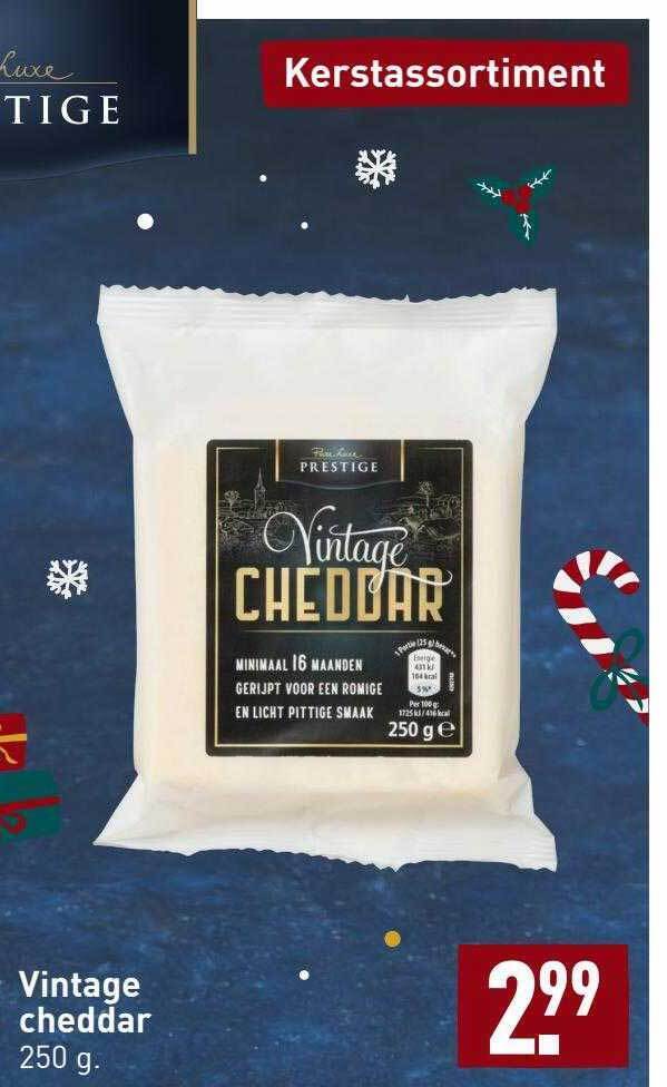 Vintage cheddar aanbieding bij ALDI