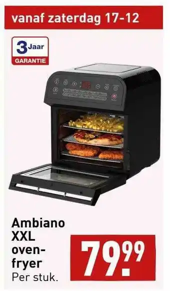 ALDI Ambiano xxl oven-fryer aanbieding