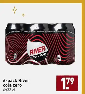 ALDI 6-pack river cola zero aanbieding