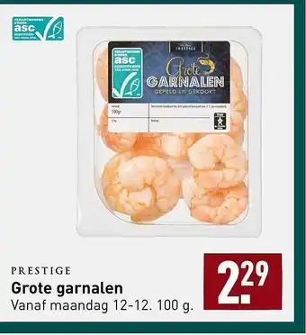 ALDI Prestige grote garnalen aanbieding