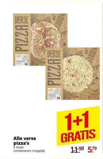 CoopCompact Alle verse pizza's aanbieding