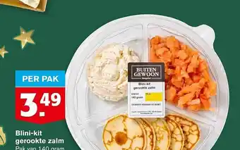 Hoogvliet Blini-kit gerookte zalm aanbieding