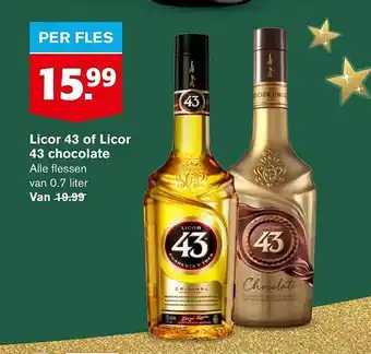 Hoogvliet Licor 43 of licor 43 chocolate aanbieding