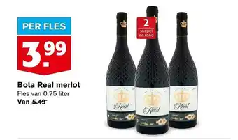 Hoogvliet Bota real merlot fles van aanbieding