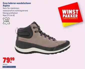 Makro Ecco lederen wandelschoen Aspina aanbieding