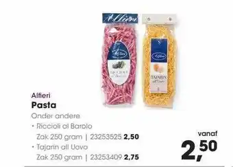 HANOS Alfieri pasta aanbieding