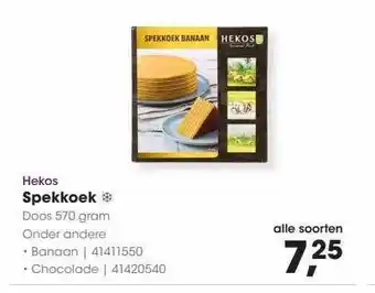 HANOS Hekos spekkoek aanbieding